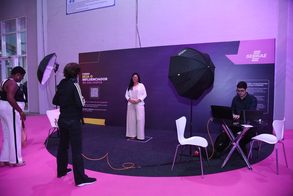 Estúdio Portátil em Tempo Real — Sebrae Rio Summit 2025 — registro