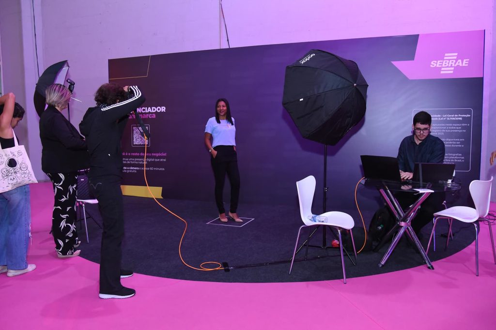 Estúdio Portátil em Tempo Real — Sebrae Rio Summit 2025 — registro